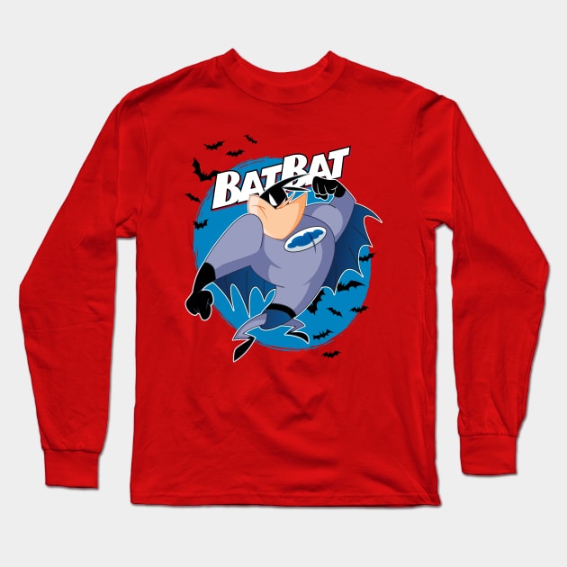 80's Rewind: Bat-Bat Long Sleeve T-Shirt by CV_GRAPHICTEEZ